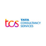 TCS Tata Consultancy Services logo with TCS in a multicolored gradient and blue font text