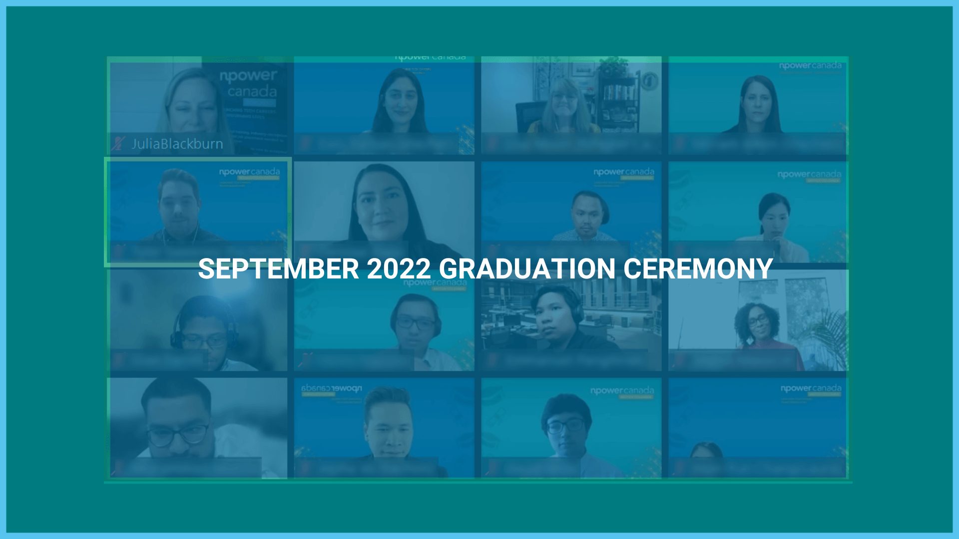 Screenshot from Graduation Ceremony